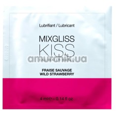 Лубрикант MixGliss Kiss Wild Strawberry - клубника, 4 мл - Фото №1