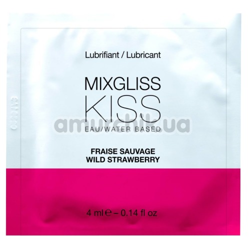 Лубрикант MixGliss Kiss Wild Strawberry - полуниця, 4 мл
