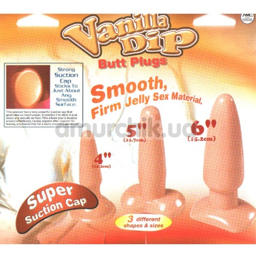 Набор анальных пробок Vanilla Dip Butt Plugs из 3 предметов