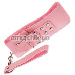 Ошейник с поводком Grrl Toyz Pink Plush Collar & Leash, розовый - Фото №1