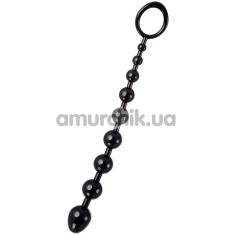 Анальная цепочка A-Toys Anal Beads 761309 M-Size, чёрная - Фото №1