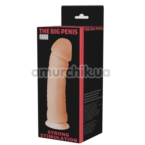 Вибратор The Big Penis Strong Stimulation, телесный