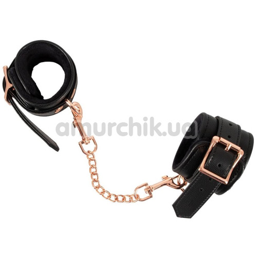 Наручники Bad Kitty Naughty Toys Cuffs With Rose-Gold Chain, черные