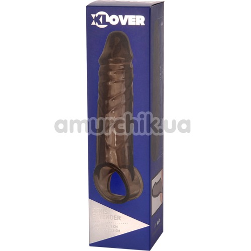 Насадка на пенис XLover Penis Extender 16.2 см, черная