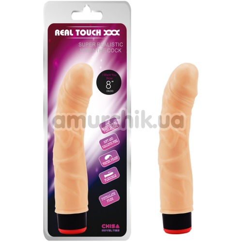 Вібратор Real Touch XXX 8, тілесний