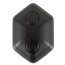 Анальная пробка с вибрацией и увеличивающейся головкой Inflatable + Remote Controlled Butt Plug, черная - Фото №7