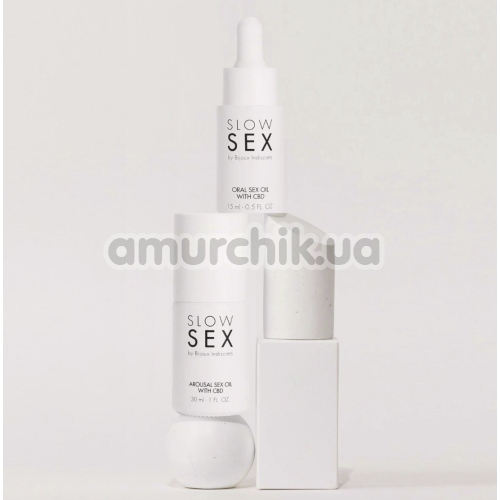 Массажное масло Bijoux Indiscrets Slow Sex Oral Sex Oil With CBD, 30 мл