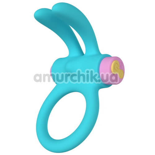 Виброкольцо для члена Party Color Toys Riny, бирюзовое
