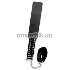 Шлепалка с наручником Leather Paddle With Cuff - Фото №1