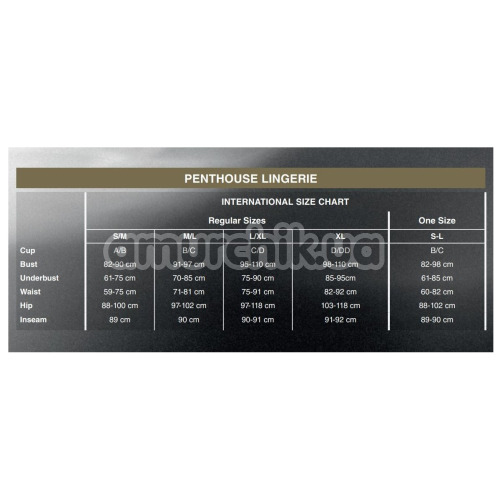 Комплект Penthouse Lingerie Work It Out, чорний: топ + колготки