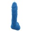 Свеча в форме фаллоса Чистий Кайф Blue Size L, голубая - Фото №1
