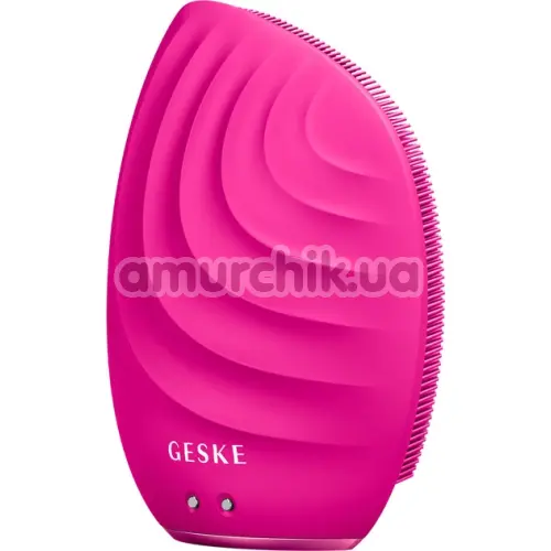 Ультразвуковая щетка для лица Geske Sonic Facial Brush 5 in 1, ярко-розовая