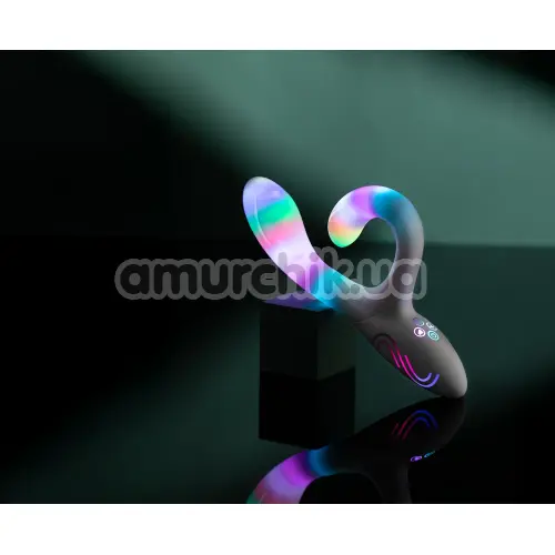 Вибратор с подсветкой Illumination The Rabbit, белый