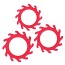 Набор из 3 эрекционных колец Renegade Gears, красный - Фото №0
