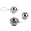 Вагинальные шарики Viballs Triple, серебряные - Фото №2