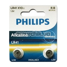 Батарейки Philips Alkaline LR41 (AG3), 2 шт - Фото №1
