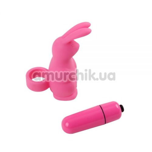 Насадка на палець з вібрацією MisSweet Sweetie Rabbit, рожева