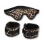 Бондажний набір Пікантні Штучки леопардовий: маска + наручники - Фото №1