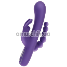 Вібратор Love Rabbit Tripple Plesuare Vibrator, фіолетовий - Фото №1
