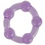 Набір ерекційних кілець Silicone Island Rings фіолетовий, 3 шт - Фото №3