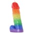 Свічка у вигляді пеніса Rainbow Pecker Party Candle, мультикольорова - Фото №1