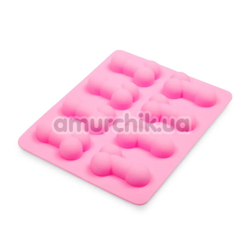 Форма для випічки та льоду Penis Baking Mold/Ice Cube Mold, рожева