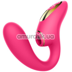 Симулятор орального секса для женщин с вибрацией Kissen Duende, розовый - Фото №1