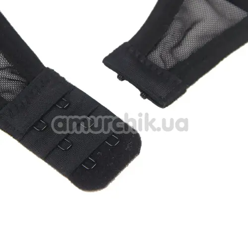 Костюм покоївки Star Night Maid Lace Open Set, чорно-білий: бюстгальтер + трусики + чокер + манжети