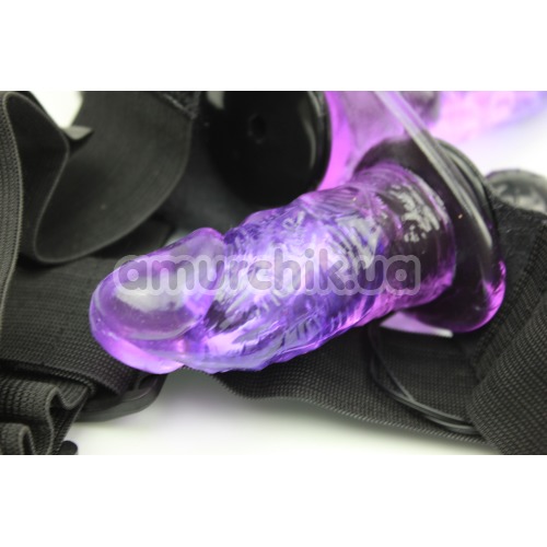 Страпон с вибрацией Ultra Passionate Harness 022049, фиолетовый