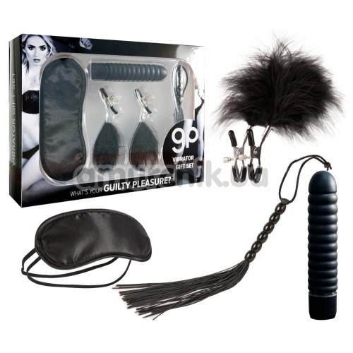 Набор из 4 предметов Guilty Pleasure Vibrator Gift Set, чёрный