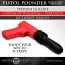 Вибратор с толчками Master Series Pistol Pounder, черно-красный - Фото №11