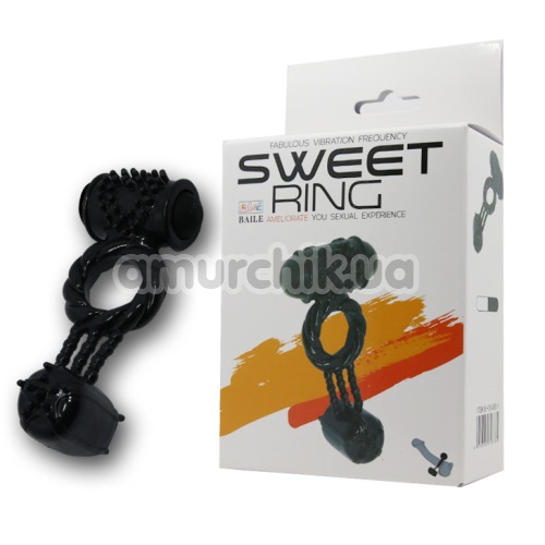 Виброкольцо Sweet Ring 014080-1, черное