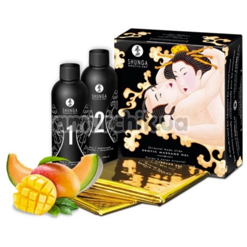 Набір для масажу Oriental Body Slide Erotic Massage Gel Melon & Mango - диня і манго