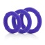 Набор эрекционных колец Posh Silicone Love Rings, 3 шт фиолетовый - Фото №2