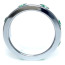 Эрекционное кольцо с зелеными кристаллами Boss Series Metal Ring Diamonds Large, серебряное - Фото №3