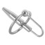 Уретральная вставка с эрекционным кольцом Sextreme Steel Penisplug 3, серебряная - Фото №0