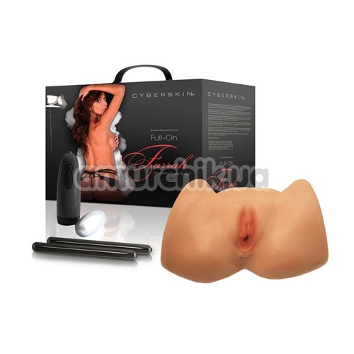 Искусственная вагина и анус с вибрацией Farrah's Full-On Vibrating Pussy & Ass, телесная