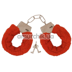 Наручники Souvenirs Fur Love Cuffs, красные - Фото №1