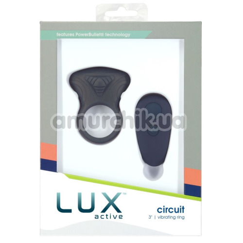 Виброкольцо для члена Lux Active Circuit Vibrating Cock Ring, черное