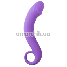 Анальний фалоімітатор Curved Dong, фіолетовий - Фото №1