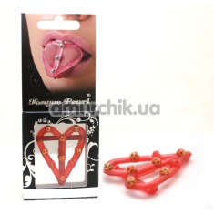 Насадка на язик Hard Red Tongue Pearl супержорстка - Фото №1
