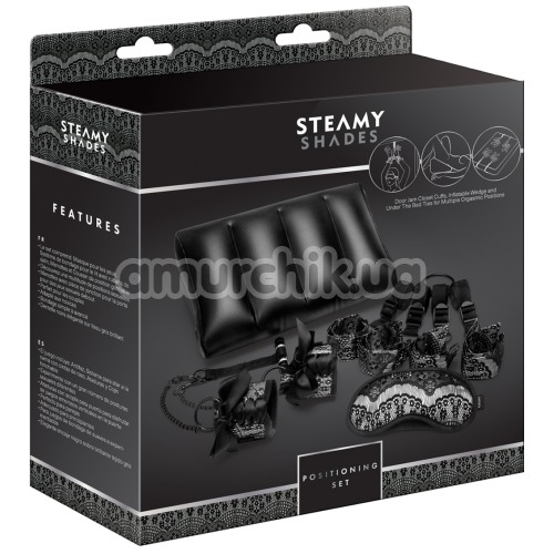 Бондажный набор Steamy Shades Positioning Set, чёрный