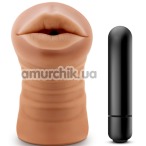 Симулятор орального сексу з вібрацією M For Men Camila, тілесний - Фото №1
