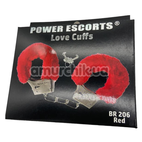 Наручники Power Escorts Love Cuffs, красные