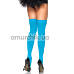 Чулки Leg Avenue Opaque Nylon Thigh High Stockings, голубые - Фото №1