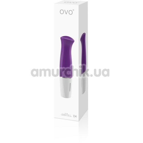 Вибратор для точки G OVO D4, фиолетовый