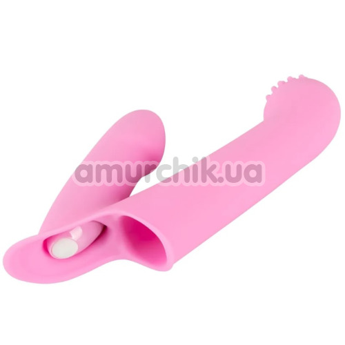 Вибратор на палец Couples Choice Vibrating Finger Extension, розовый