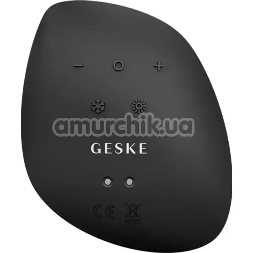 Ультразвуковой массажер-маска для лица Geske Sonic Warm & Cool Mask 9 in 1, серо-золотой