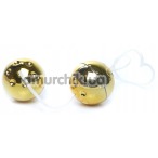 Вагинальные шарики Boss Series Duo Balls, золотые - Фото №1