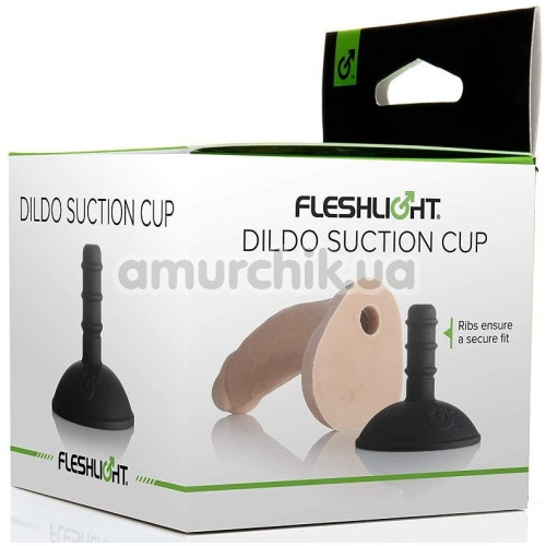 Присоска Fleshlight Silicone Dildo Suction Cup, чорна